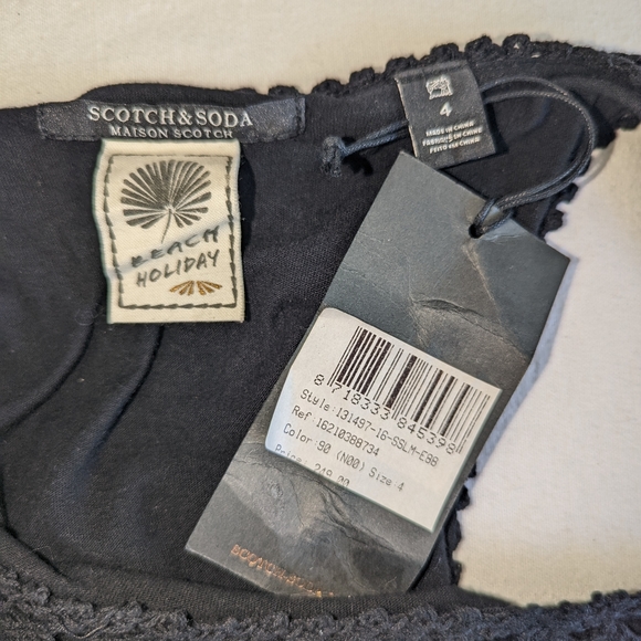 Scotch Soda Black, racerback Maxi dress, size 4 (10-12 women's). - Picture 2 of 6